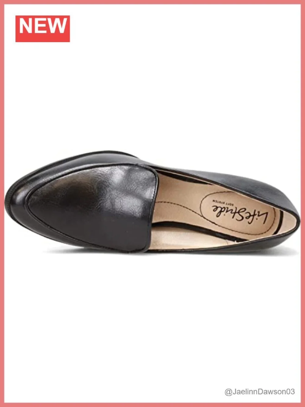 Faux Leather Block Heel Loafer Slip-On Comfort Shoes